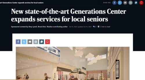 Winston-Salem Journal | New state-of-the-art Generations Center expands services for local seniors